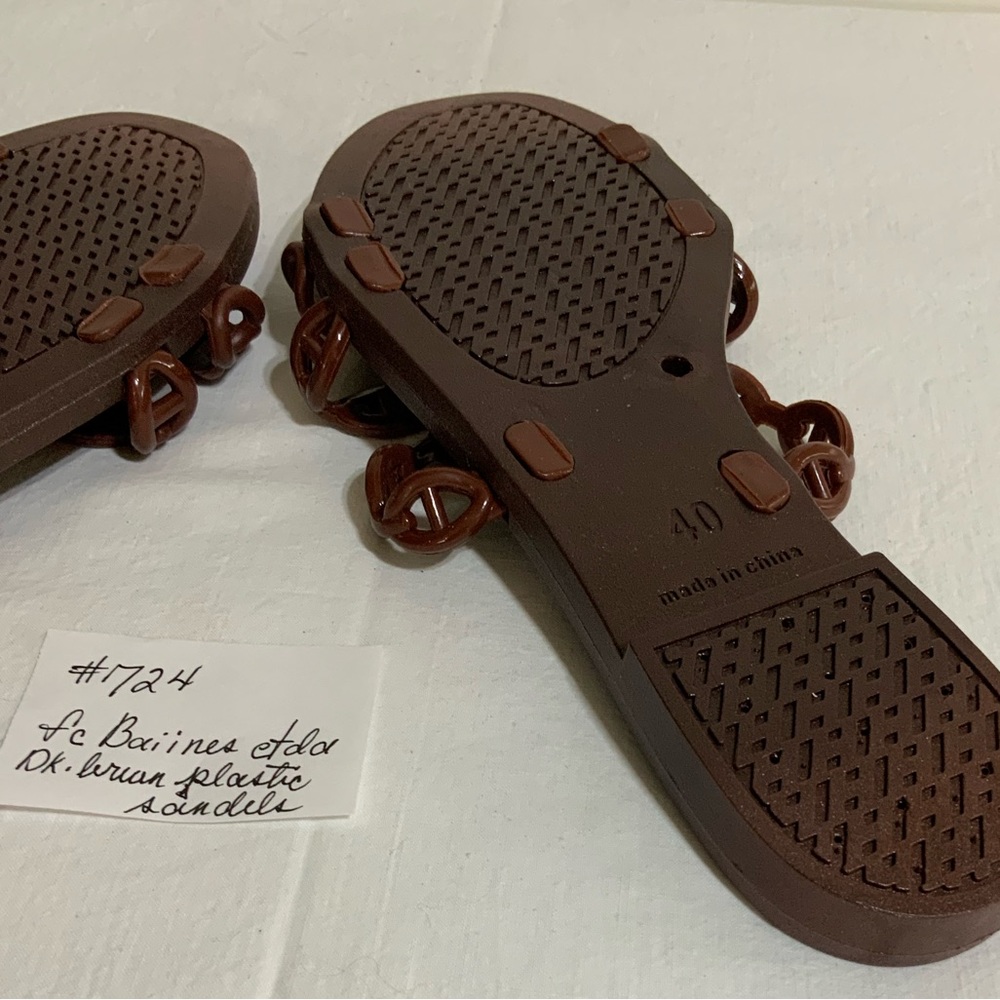 Fc Balinese Etda - dark brown jelly sandals. - Picture 6 of 6